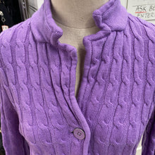 Load image into Gallery viewer, Talbots merino wool button cardi L