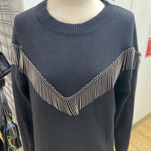 Load image into Gallery viewer, Dreamers silver chain detail sweater dress L