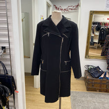 Load image into Gallery viewer, Cartise Silver Zippers coat M