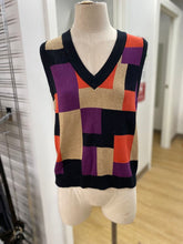 Load image into Gallery viewer, icone colorblock sweater vest M