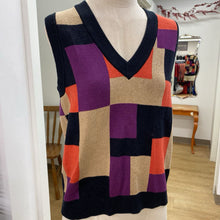 Load image into Gallery viewer, icone colorblock sweater vest M