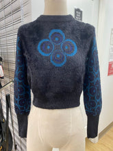 Load image into Gallery viewer, Desigual fuzzy knit semi-crop sweater M