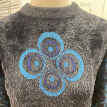 Load image into Gallery viewer, Desigual fuzzy knit semi-crop sweater M
