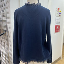 Load image into Gallery viewer, Olsen Studded zip up sweater M/L