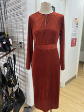 Load image into Gallery viewer, Dynamite velour pin stripe dress M