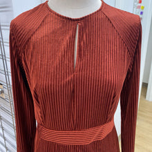 Load image into Gallery viewer, Dynamite velour pin stripe dress M