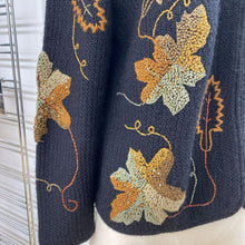 Load image into Gallery viewer, Millma's alpaca embroidered cardi S