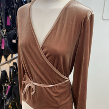Load image into Gallery viewer, Madewell velour wrap top L