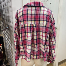 Load image into Gallery viewer, Lucky Brand semi crop plaid top XL