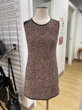 Load image into Gallery viewer, Stills leather detail wool/blend dress 34