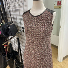 Load image into Gallery viewer, Stills leather detail wool/blend dress 34
