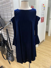 Load image into Gallery viewer, Lauren Ralph Lauren cold shoulder velour dress 12