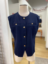 Load image into Gallery viewer, Michael Kors gold button vest top XL NWT