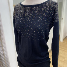 Load image into Gallery viewer, Buffalo gold studs sweater XS