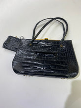 Load image into Gallery viewer, Bienen-Davis Vintage Croc Handbag (Matching coin purse) AS IS