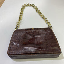 Load image into Gallery viewer, Vintage Snake Handbag (Gold Chain) AS IS