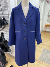 Load image into Gallery viewer, Talbots velvet trim wool/blend coat 6