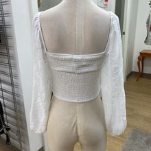 Load image into Gallery viewer, Dynamite smocked crop top NWT M