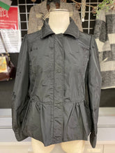 Load image into Gallery viewer, Armani embroidered nylon peplum jacket 46