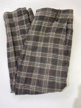 Load image into Gallery viewer, Smythe wool/linen plaid pants 8