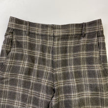 Load image into Gallery viewer, Smythe wool/linen plaid pants 8