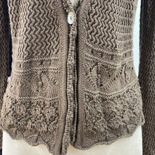 Load image into Gallery viewer, Olsen crochet knit cardigan M