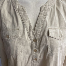 Load image into Gallery viewer, Tahari linen/blend top L