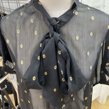 Load image into Gallery viewer, Contemporaine sheer tie neck top S