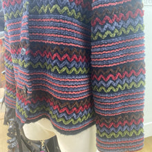 Load image into Gallery viewer, MP Vintage velvet print blazer/light jacket 8