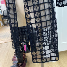 Load image into Gallery viewer, Kroshetta Hand Made Knitwear mesh duster NWT S
