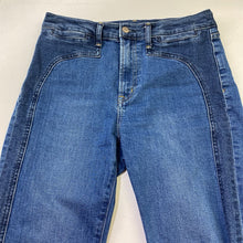 Load image into Gallery viewer, Gap '70s Flare High Rise 2 tone jeans 8p
