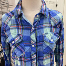 Load image into Gallery viewer, RAILS plaid button up S