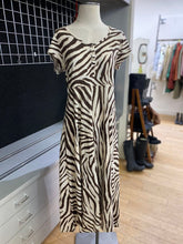 Load image into Gallery viewer, Chaps Ralph Lauren zebra print dress Lp