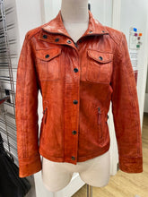 Load image into Gallery viewer, DC Collection vintage leather moto jacket S