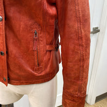 Load image into Gallery viewer, DC Collection vintage leather moto jacket S