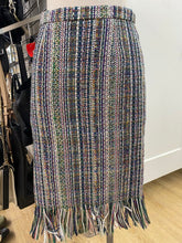 Load image into Gallery viewer, Maeve tweed fringe hem skirt 2