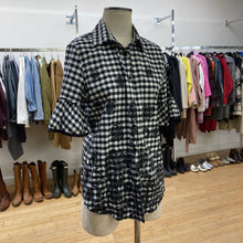 Load image into Gallery viewer, Katherine Barclay plaid floral top L