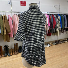 Load image into Gallery viewer, Katherine Barclay plaid floral top L