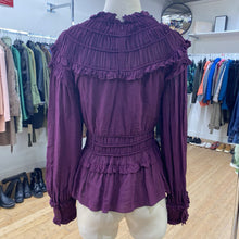 Load image into Gallery viewer, Farm Rio sheer sleeves top S