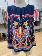 Load image into Gallery viewer, Talbots silk paisley top 14