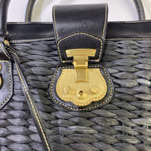 Load image into Gallery viewer, Talbots vintage straw leather bag