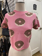 Load image into Gallery viewer, Dreamers donut print knit top M/L