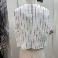 Load image into Gallery viewer, Gap linen blend striped vest L NWT