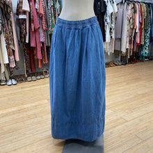 Load image into Gallery viewer, Oliver Bonar pull on denim maxi skirt 10