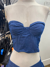 Load image into Gallery viewer, Cotton Candy LA chambray bustier S