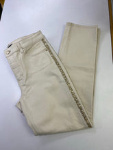 Load image into Gallery viewer, Talbots jeans with gold sequins sides 4