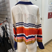 Load image into Gallery viewer, Maeve satiny striped top M