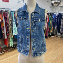Load image into Gallery viewer, Garage Trucker denim vest XS