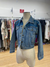 Load image into Gallery viewer, Vintage upcycled denim jacket M