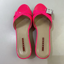 Load image into Gallery viewer, Prada patent cork wedges 38 *As Is-small marks